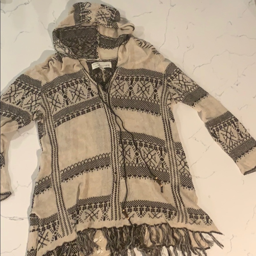 Vintage Havana brown and white light sweatshirt